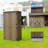 260 Gallons HDPE Double-Panel Weatherproof Outdoor Storage Shed-127346810