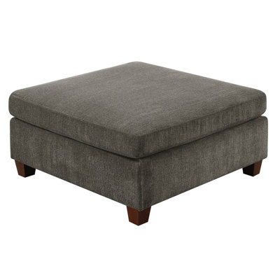 Cocktail Ottoman with Chenille Fabric for Living Room