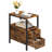 Ashippun 24'' Tall 2 - Drawer Side Table with Storage-526622826