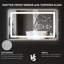 Miroir de commode illuminé sans cadre-1639248384