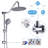 10 Inch Rain Shower Head Wall Mounted Dual Shower Head Combo 5 Mode Shower Head with Handheld-50184869