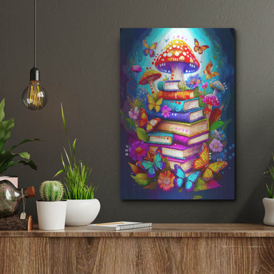  «Livres» par Dean Russo, art mural en métal, 12 po x 16 po