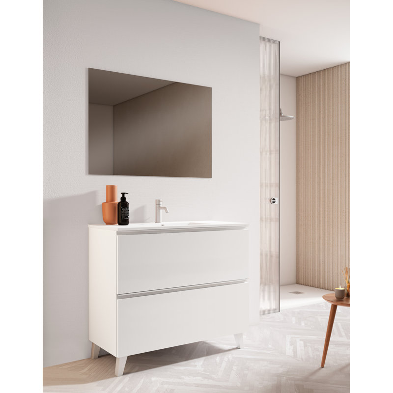 Coiffeuse Bathroon, 32", Blanc, Blanc