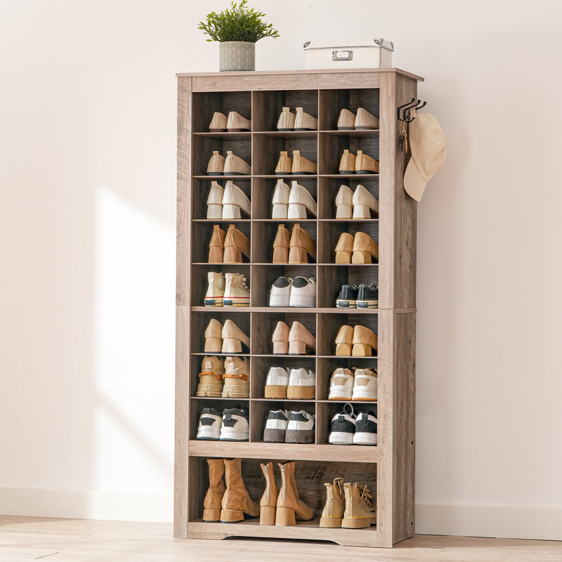 Rangement pour chaussures 27 paires, Gris