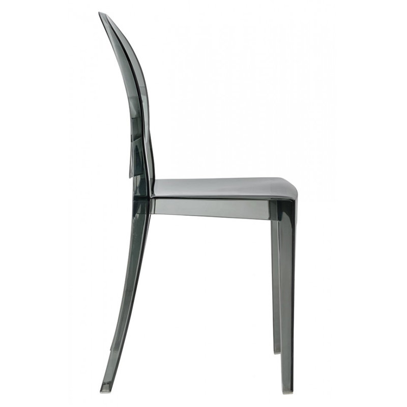 Modholic Ghost Dining Chair, Smoke Gray (Set Of 4), Smoke Gray, 4