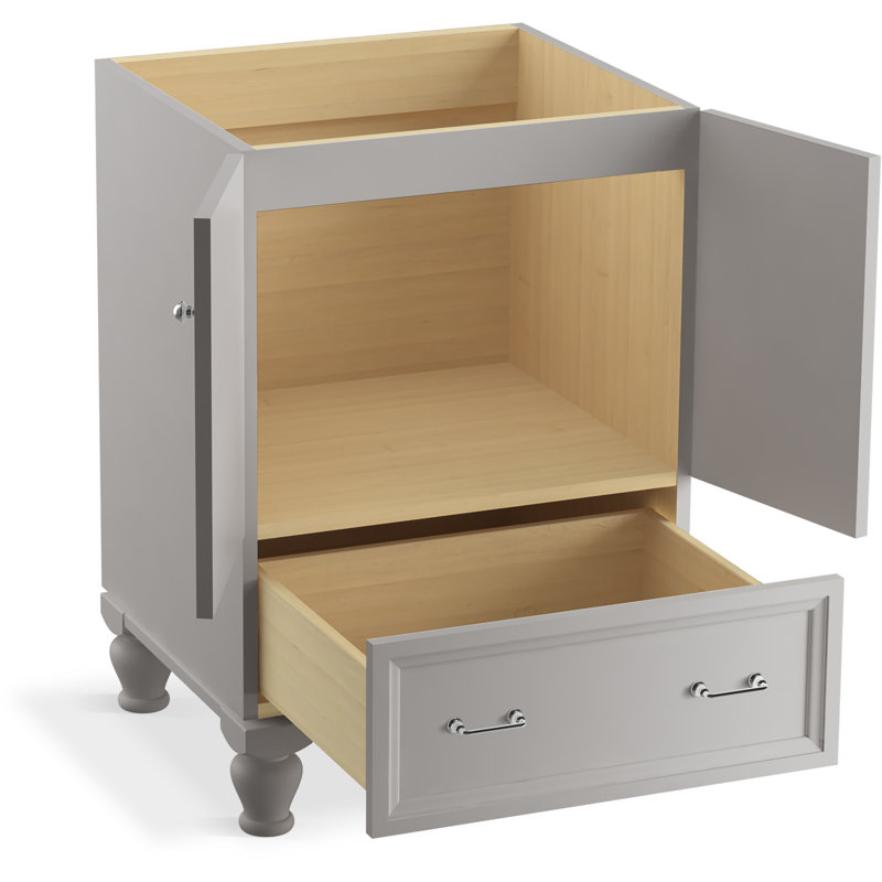 Base de meuble-lavabo simple 24 po Damask®, Mohair gris