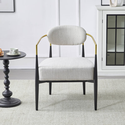 Fauteuil d'appoint rembourré Mid-Century