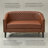 Boney Tufted Faux Leather Upholstered Small Loveseat-2000466197