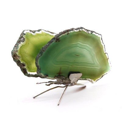 Desriee Agate Slice Butterfly Figurine