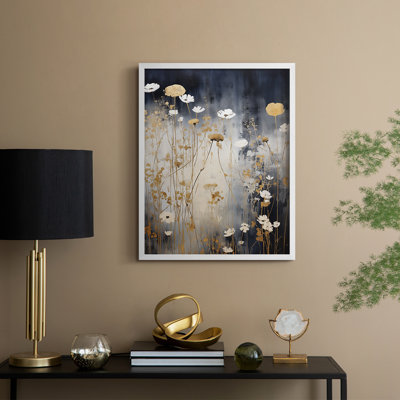 Série FLORAL CDXVI - reproduction encadrée de qualité supérieure - prête à être accrochée - aucun clou requis