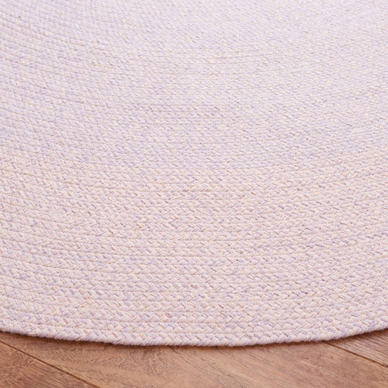 Rihanne Hand Woven Cotton Rug, Round 4'