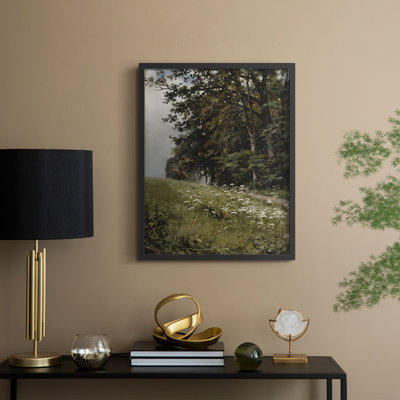 Impression florale vintage encadrée CCXCIX - bois massif