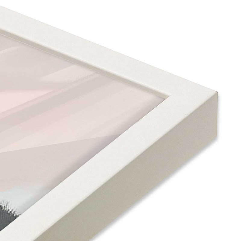 «Reflections of Me» par Maggie Sackmann, reproduction d'art, L 20 po x H 20 po, Blanc, Impression encadrée