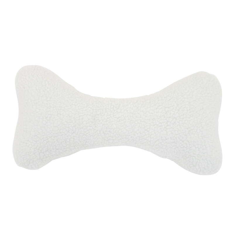 Sherpa Bone Pet Pillow, Large ( 24" W x 12" D)