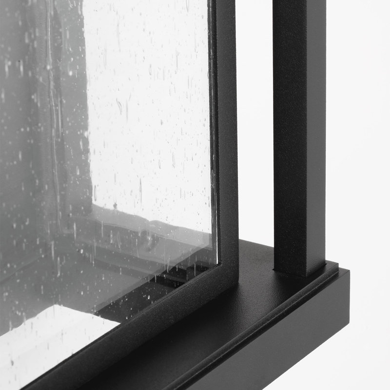 Faywood Large Lantern from Generation Lighting , 20" H x 10" W x 4.75" D, Textured Black