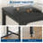 Bar Table Narrow Long Kitchen Dining Table Sturdy Metal Frame Industrial, Black-675369871
