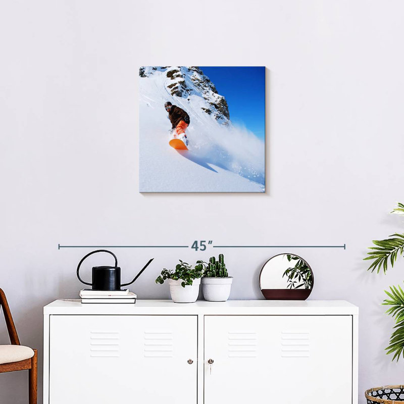 Sireci Steep Mountain Snowboarding, 20" H x 20" W