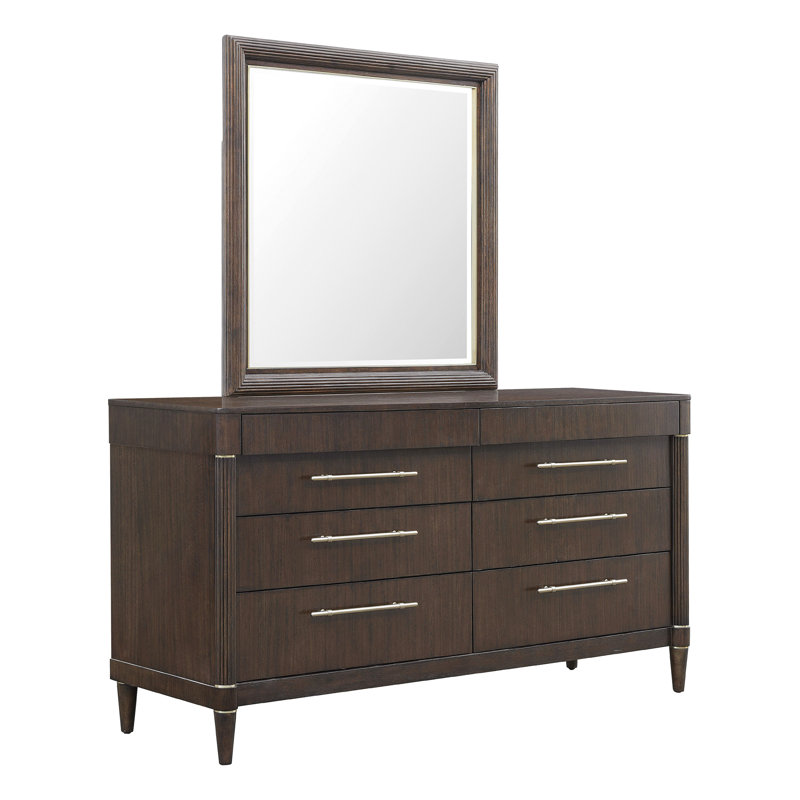 Commode 8 tiroirs avec miroir