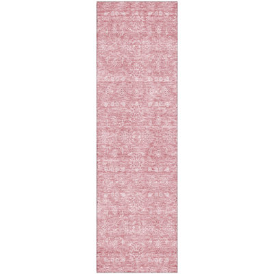 Premium Machine Washable Prisco Blush Rug