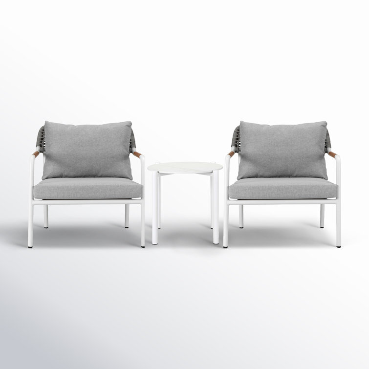 Yuri 2 - Person Patio Conversation Sets with Cushions