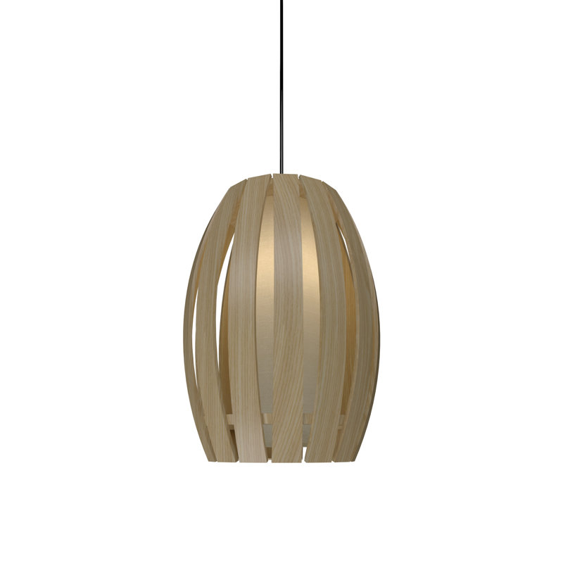1 - Light Pendant, 12.99" H x 8.27" W x 8.27" D, Sand
