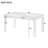 Rectangular Dining Table With Parquet-Style Top And Rounded Corners-452849347