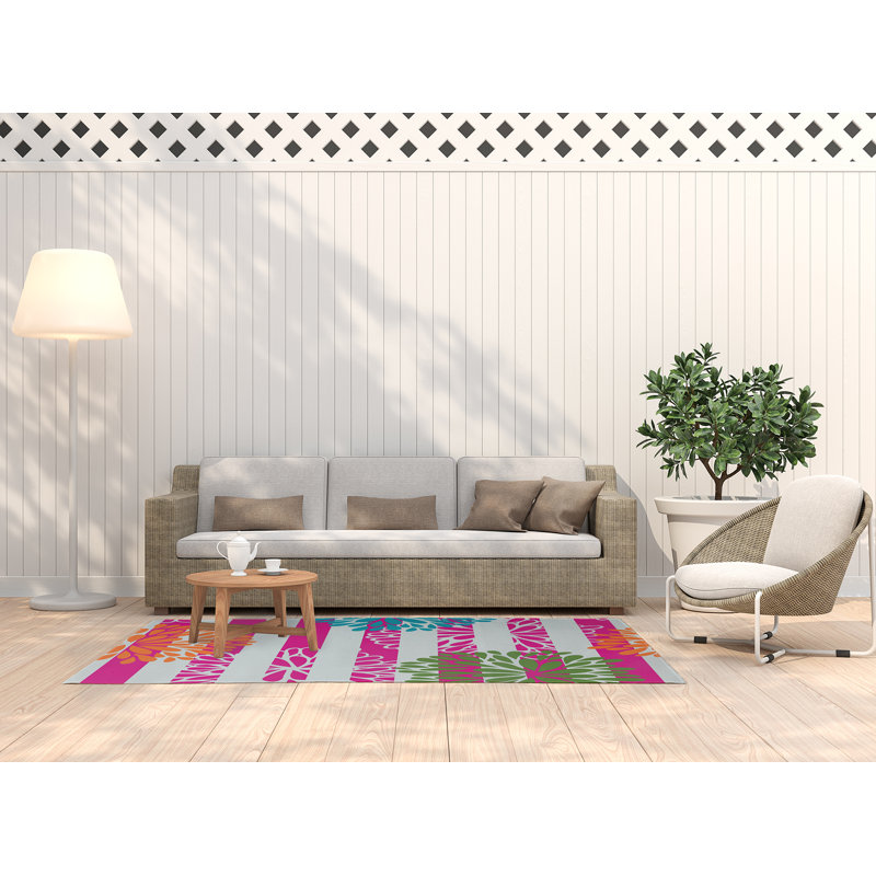 Hidemitsu Chenille Striped Indoor Rug, Rectangle 3' x 5'