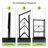 Jahod 5-Tier Foldable Metal Shelving Unit with Wheels-1034127964-1037206104