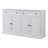 Sideboards And Buffet Cabinet Kitchen Buffet Server Dining Room Storage White Buffet Table-1614586846