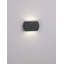 Black Integrated LED Outdoor Armed Sconce