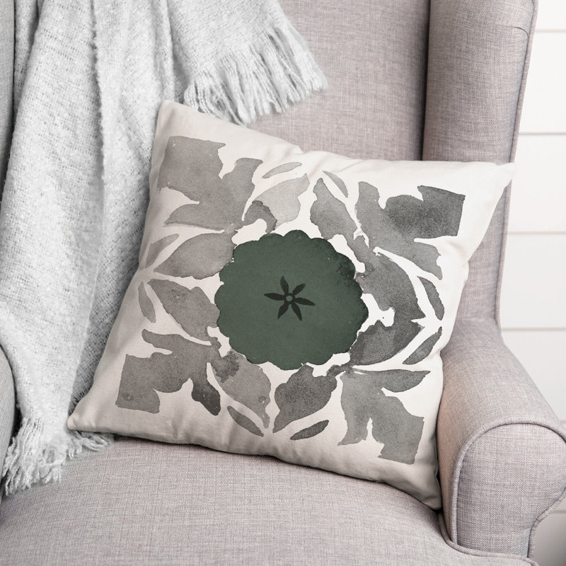  Medallion Square Pillow Cover & Insert