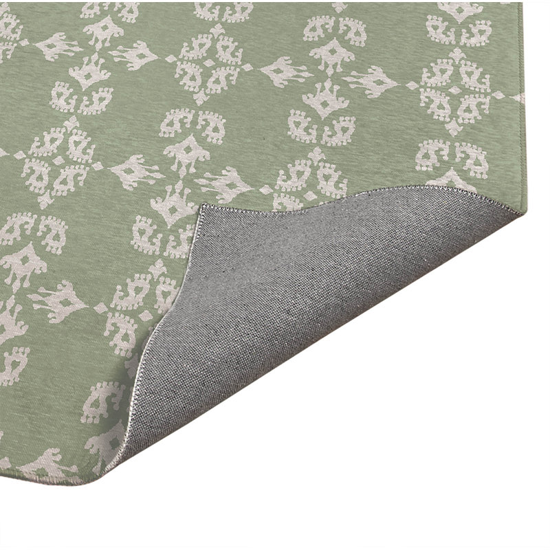 Tapis à linge Cassia, Rectangle 2 pi x 3 pi, Vert