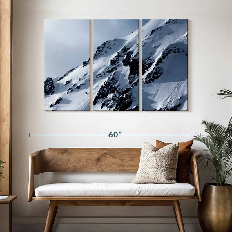 Nicci Skiing Down The Mountain, 32" H x 50" W