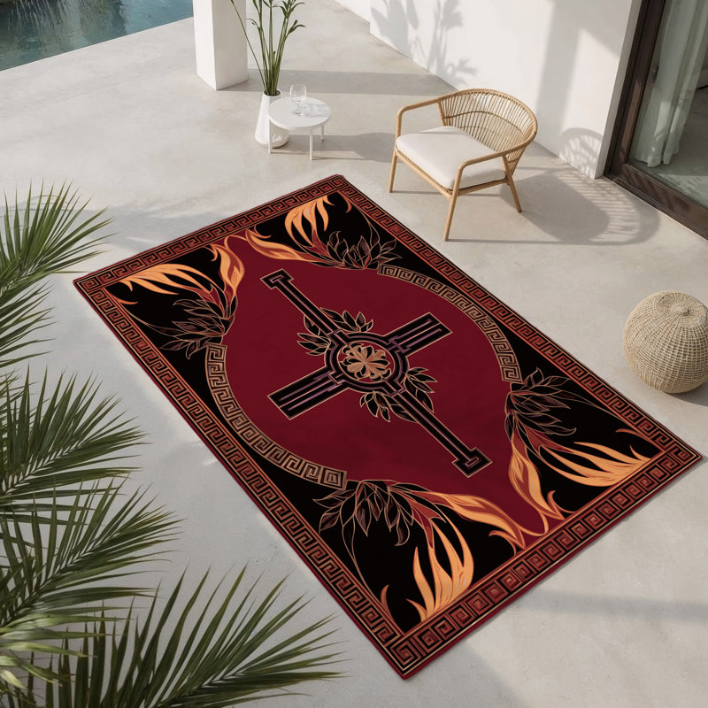 Art Deco Reverie Indoor And Outdoor Area Rug, Rectangle 3' x 5'