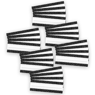 Messy Dots on Black Name Plates
