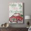 Camion rouge «Merry Christmas» - Cavas enveloppés de galerie-776369956