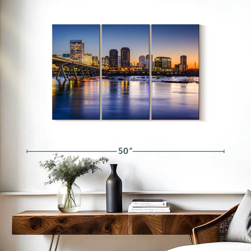 Rorry Richmond Evening Skyline, 24" H x 38" W