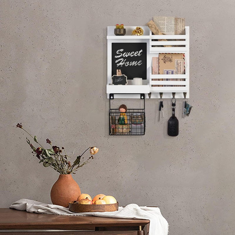 Rangement mural Nikali, Blanc, H 13,7 po x l 12,6 po x P 4 po