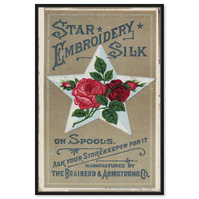 Art Remedy, affiches rétro sur toile, broderie d'étoile
