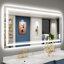 Miroir de meuble-lavabo à DEL avec fonction de mémoire, 3 températures de couleur et éclairage à intensité variable-534123060-534123059