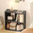2-Tier Bookshelf Storage Shelves, 23.7 Inch Open Shelf Bookcase, Floor Standing Unit Wooden Bookcase Storage Organizer,Dark Gray-1082592361
