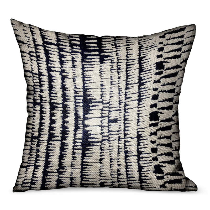 Radiant Beryl Abstract Sunbrella® Outdoor Reversible Throw Pillow