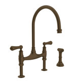 Georgian Era™ Bridge Faucet with Side Spray