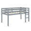 Lit mezzanine simple surélevé avec échelle-2028300180