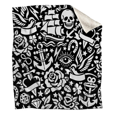 Couvertures motifs nautiques