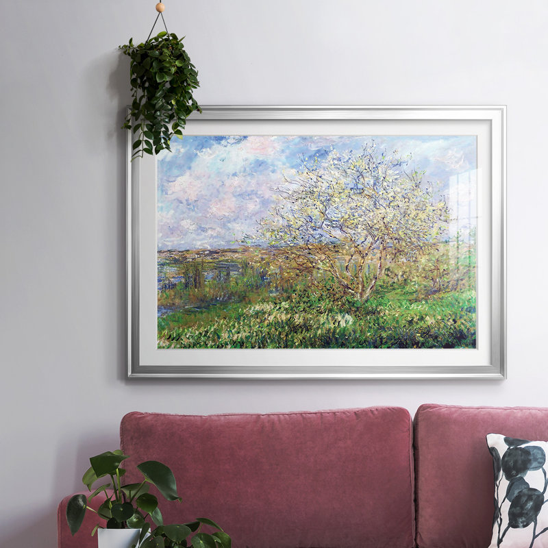 Springtime, 1880, reproduction d'art encadrée, Noir, H 27 po x l 39 po x P 1,5 po