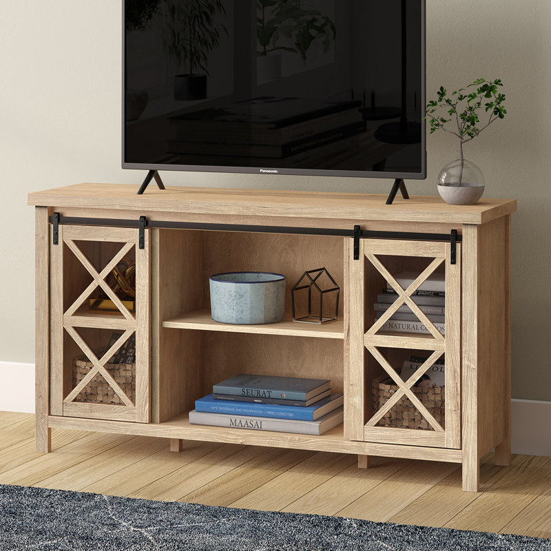 Rauch TV Stand for TVs up to 65", White Oak