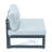 Letendre 4-Piece Armless Aluminum Patio Chairs Set with Powder-Coated Frame and Removable Cushions for Patio, Balcony, or Garden-69056645