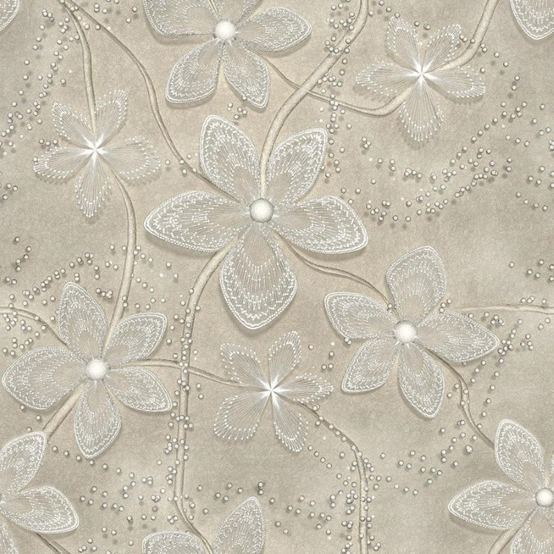 Rouleau de papier peint adhésif floral 8,5 pi L x 24 po Floral
