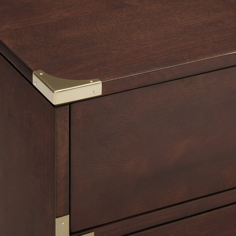 Gaertner 36'' W 5 - Drawer Dresser, Espresso